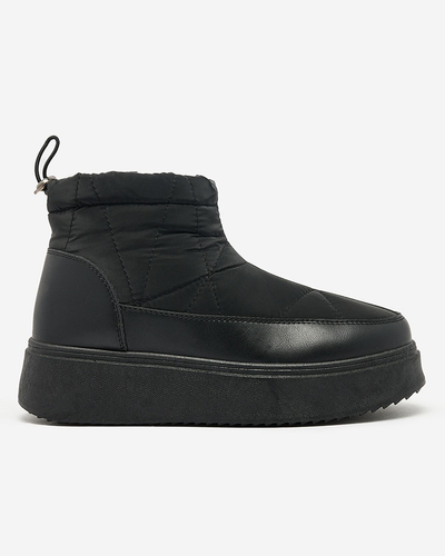 Royalfashion Women's snow boots in black color Fopinia