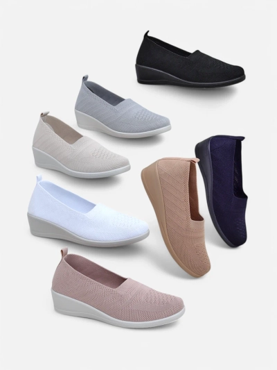 Royalfashion Women's moccasins on a low wedge Epoles