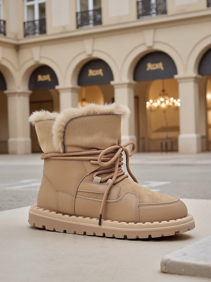 Женские зимние ботинки на шнурках Royalfashion Viovi