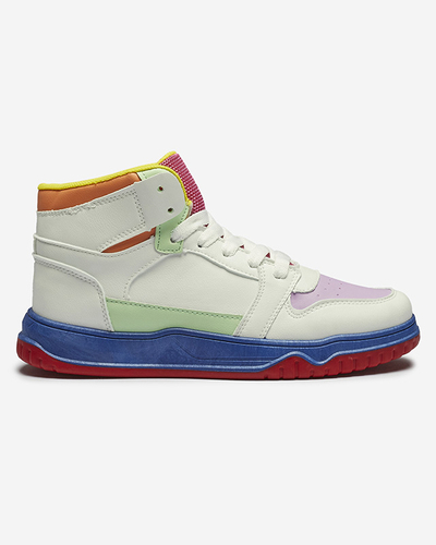 Women's sports sneakers in white-mint color Aopp- Footwear