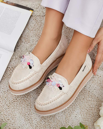 Royalfashion Мокасины с разноцветными камнями Restea