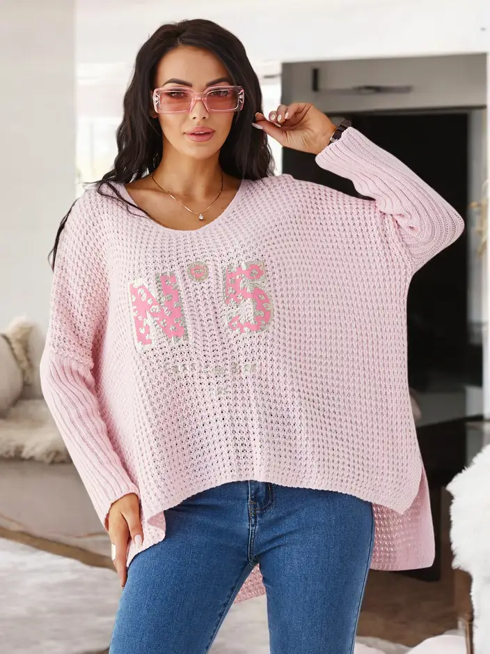 Royalfashion Naiste akrüülist kampsunit printidega