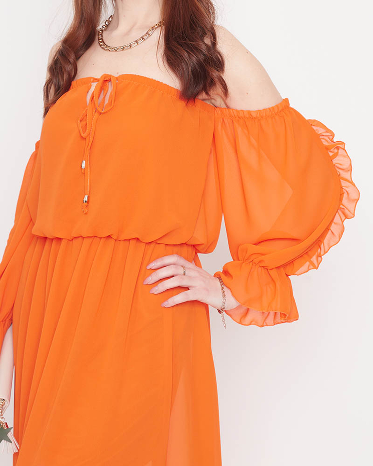 Naiste oranž maksikleit Hispaania maksikleit - Riietus