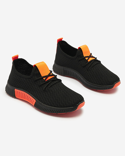 Mustad naiste spordijalatsid oranži sisekattega Keteti - Jalatsid