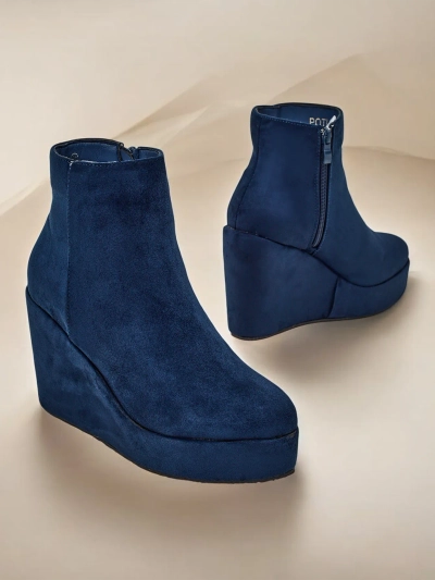 Royalfashion Women's Wedge Boots Sieffa