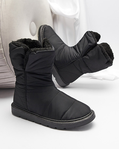 Luna Elegante Winter Ankle Boots in Black
