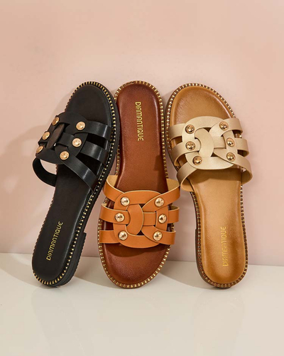 Royalfashion Women's Erole flat sole flip-flops