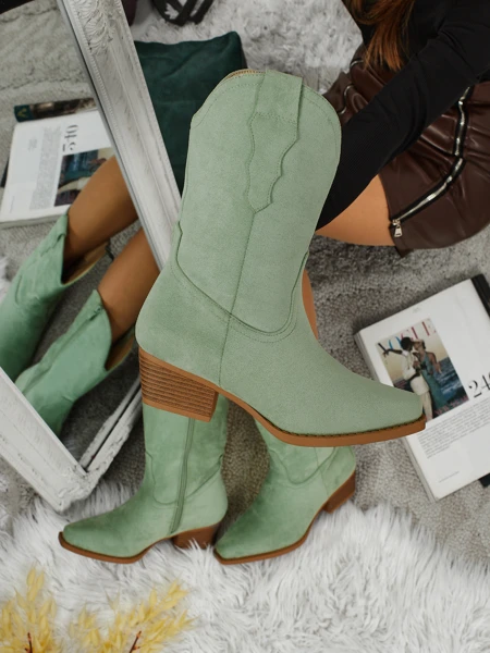 Women's Eco Suede Cowboy Boots SpireHush