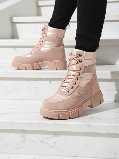 Bootsy Fuego Rosa - Stylish Women's Flat Heel Boots