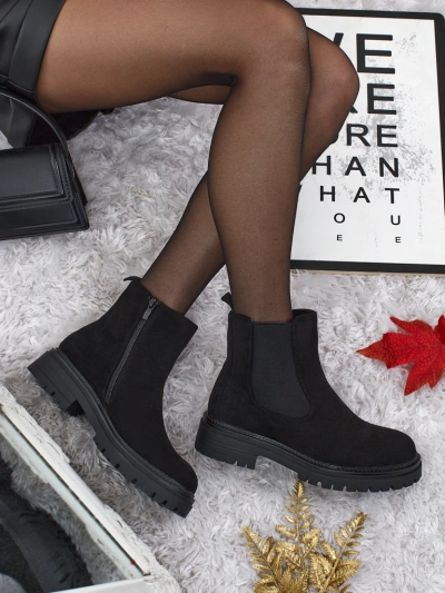 Women's Chelsea boots made of eco-suede Zarelle