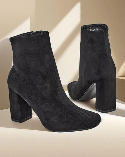 Royalfashion Eco-suede kvinder ankelstøvler på en stolpe Emoro