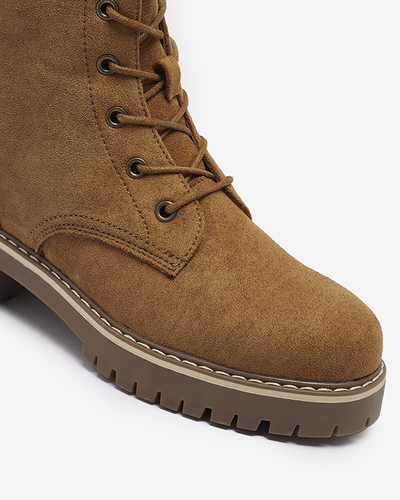 Brown women's trapper boots Priviea - Footwear