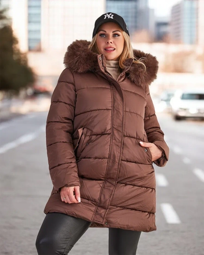 Royalfashion Naiste tikitud talvejope