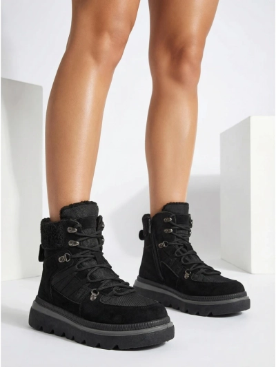 Naiste poolsaapad Aurora, mustad, nahast, elegantsed, sügiseks