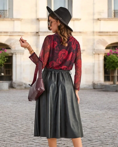 Royalfashion Kvinnor midi kjol PLUS STORLEK