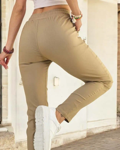 Royalfashion Women's Straight Fabric Pants