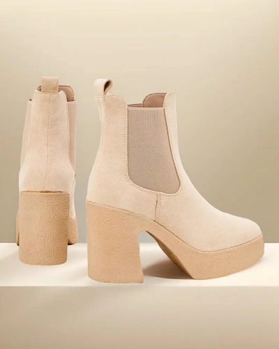 Royalfashion Women's ankle boots on a heel Bezollo