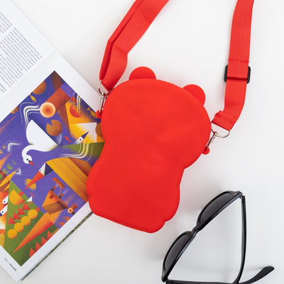 Red teddy bear handbag - Accessories