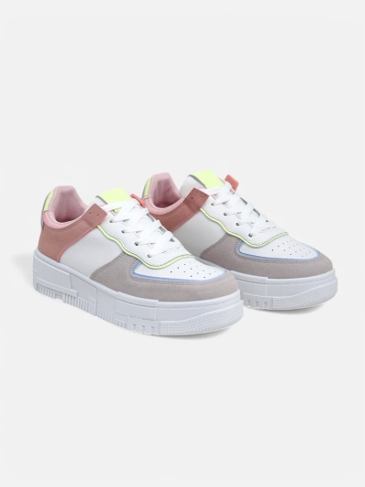 Women's Hypatia Pastello sneakers light gray eco leather spring 4cm