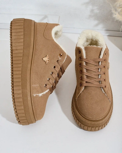 Royalfashion Утепленные женские кроссовки с мехом Noxu