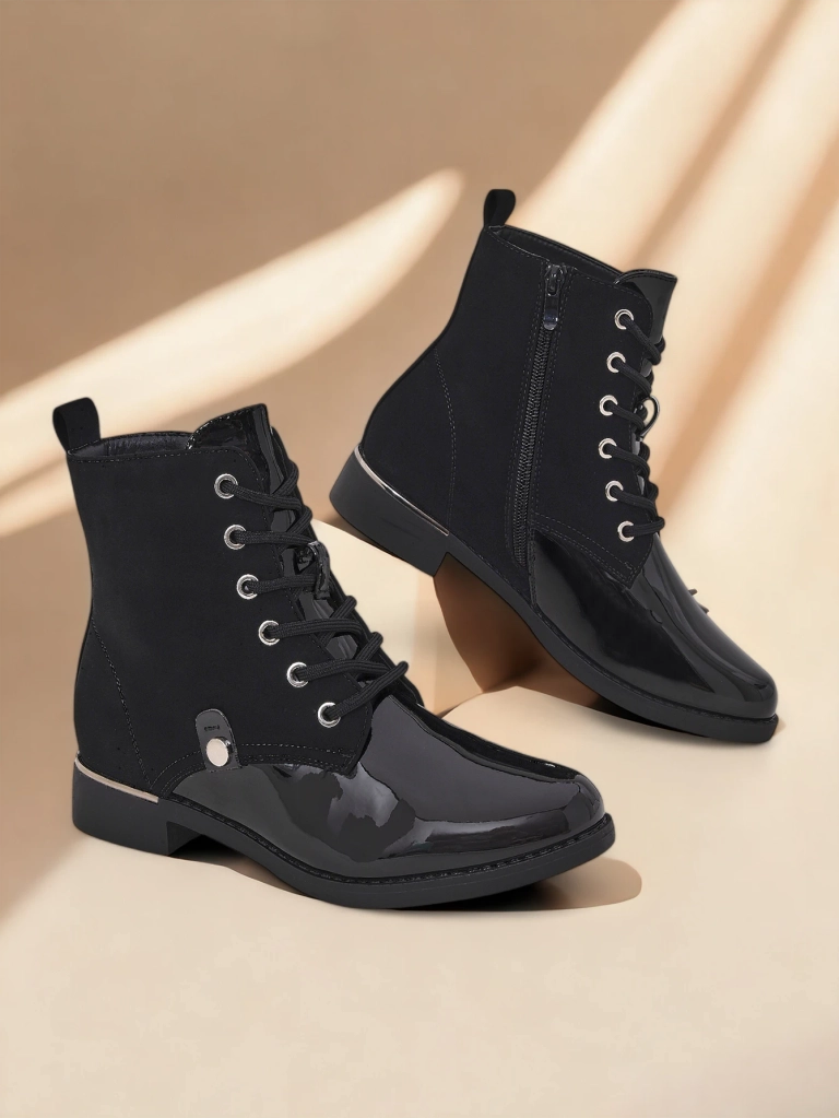 Royalfashion Women's lace-up boots Safalle