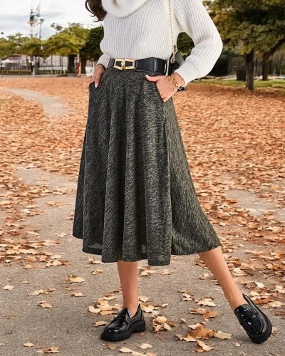 Royalfashion Women's midi skirt