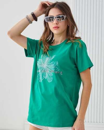 Royalfashion Женская футболка из хлопка More and More