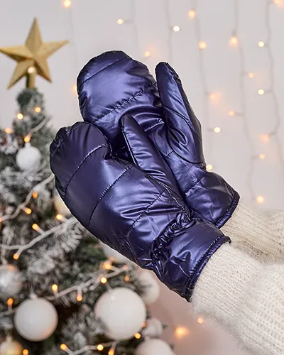 Royalfashion Женские темно-синие перчатки