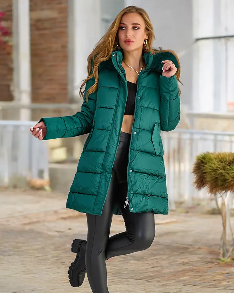 Royalfashion Naiste tikitud talvejope
