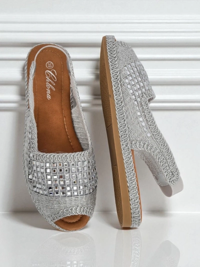 Royalfashion Женские сандалии эспадрильи с цирконами Belle Sparkle