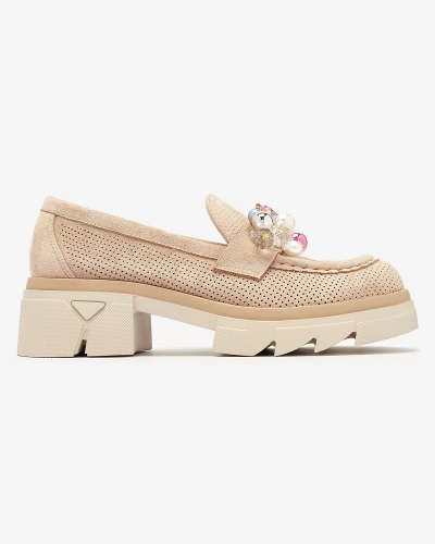 Женские светло-коричневые ажурные мокасины Peloga- Footwear