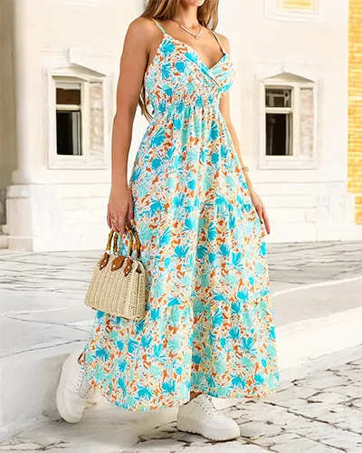 Royalfashion Naiste puuvillane midi-kleit