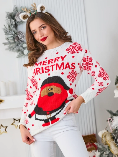 Royalfashion Women's Christmas sweater with Santa