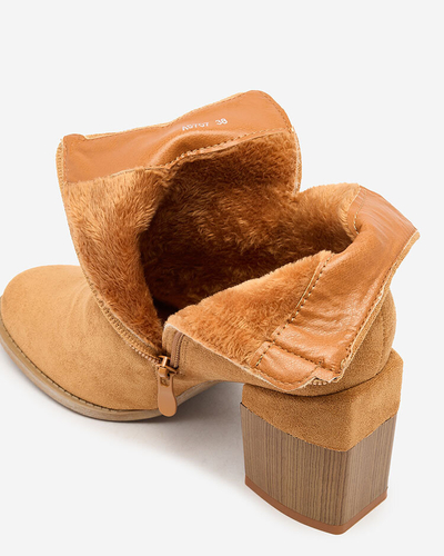Royalfashion Camel naiste Teascir stilettasaapad