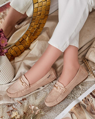 Royalfashion Women's openwork moccasins Mill