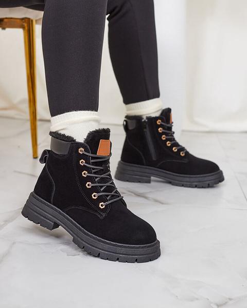 Royalfashion Mustad naiste isoleeritud trappersaapad Radoras