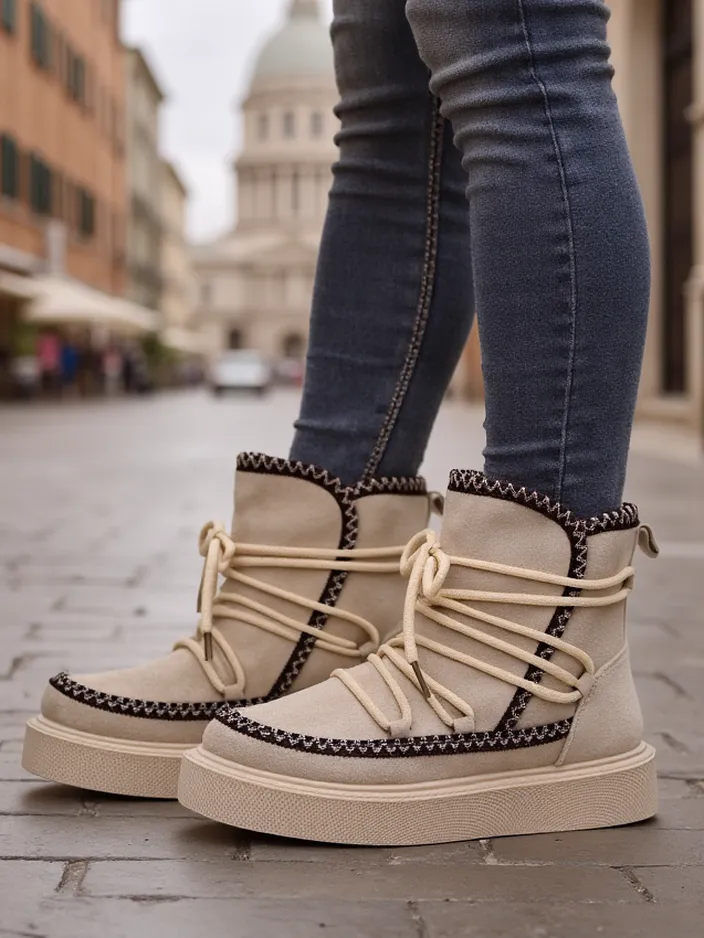 Royalfashion Naiste Lace-up Lumekingad Stozi