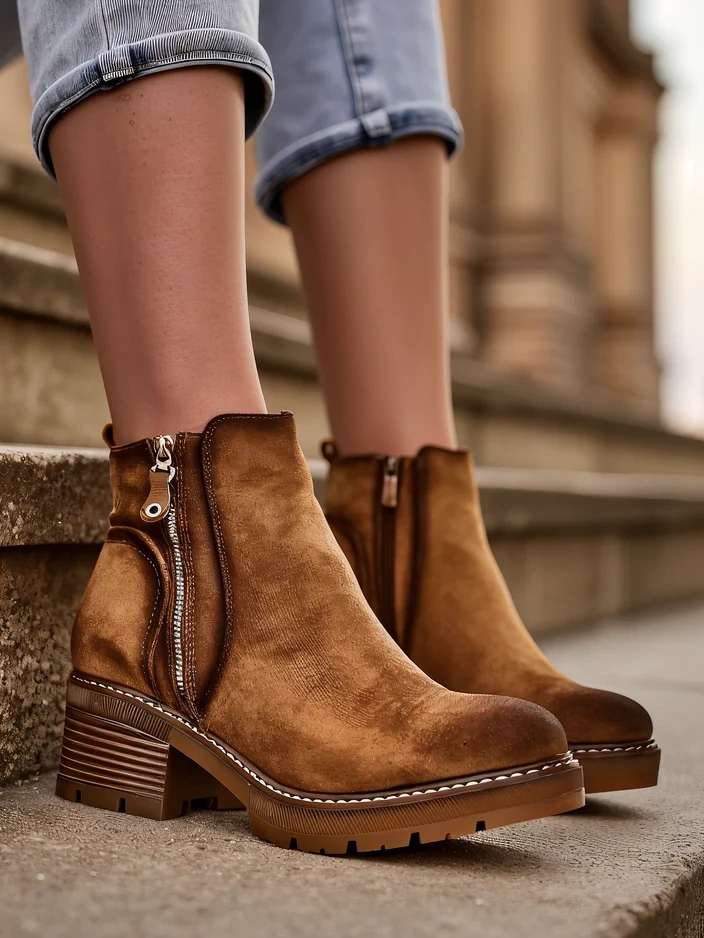 Royalfashion Women's Ankle Boots Fiefo