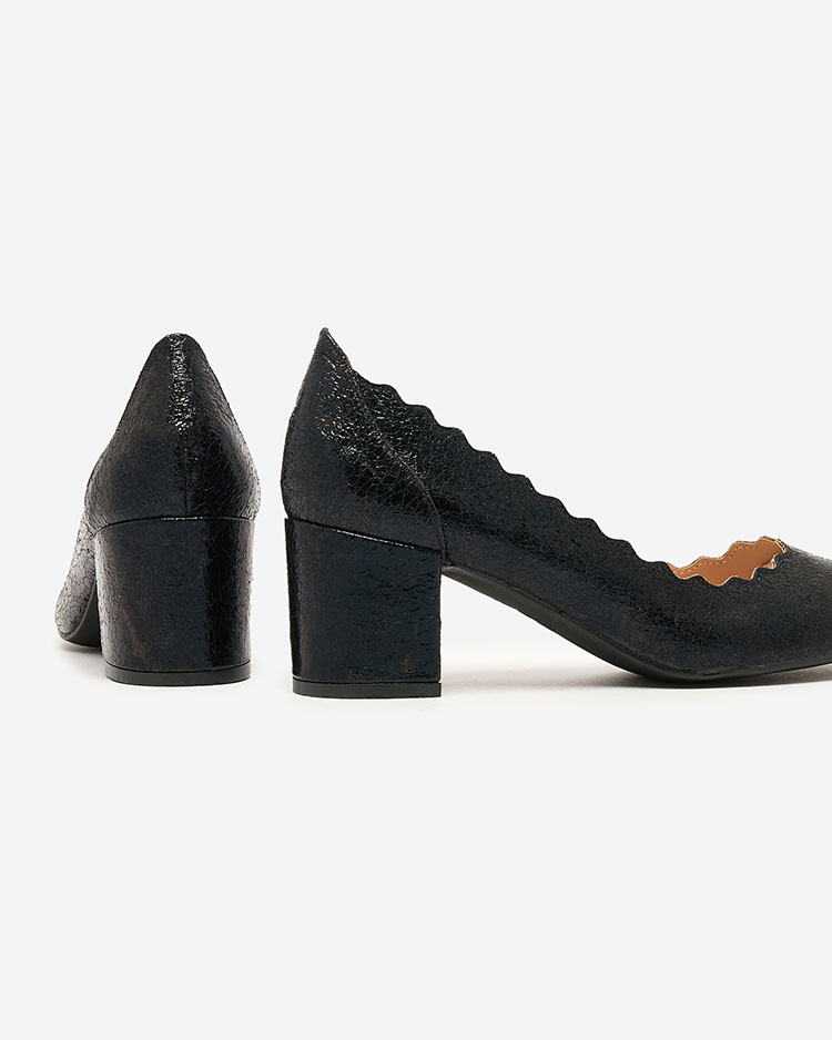 Royalfashion Mustad naiste stilettpumbad Nynony