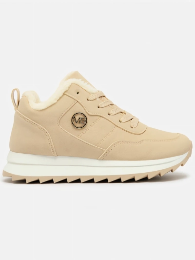 Royalfashion Beige Women's Insulated Sports Shoes Lahho