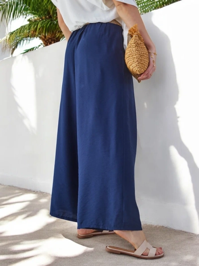 Royalfashion Women's wide viscose pants