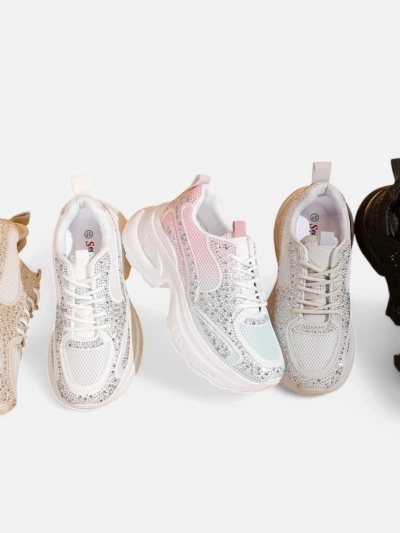 Royalfashion Naiste Spordijalatsid Rhinestone'idega Bloss