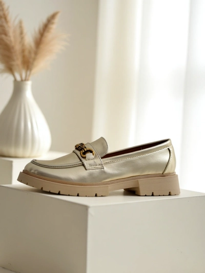 Royalfashion Women's moccasins gold-plated Goldlove