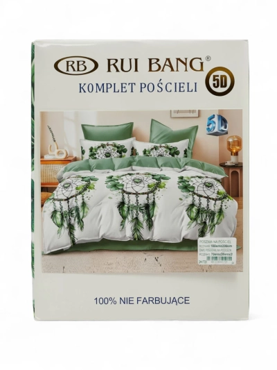 Royalfashion Mustriline voodipesu 180x200 komplekt 3 OSA