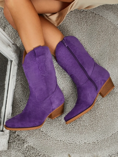 Women's Eco Suede Cowboy Boots SpireHush