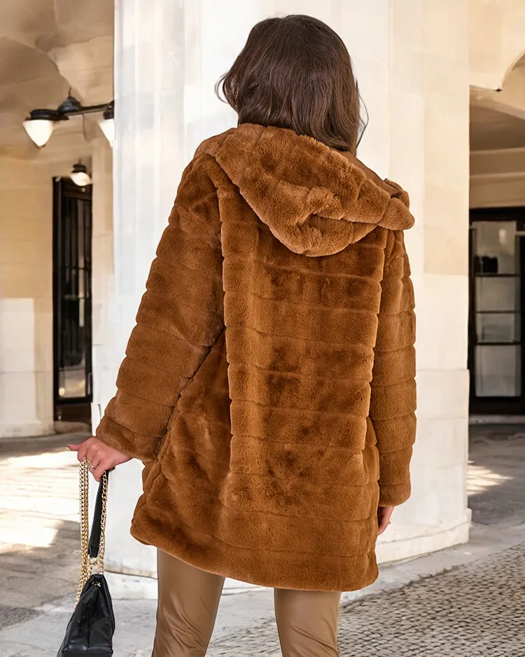 Женское меховое пальто Royalfashion