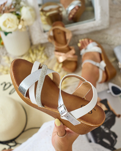 Royalfashion Женские сандалии с цирконами Bozi
