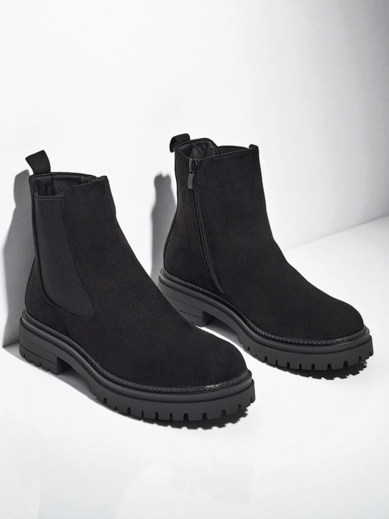 Women's Chelsea boots made of eco-suede Zarelle