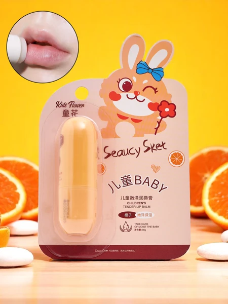 Children's lip balm – moisturizes and regenerates – orange