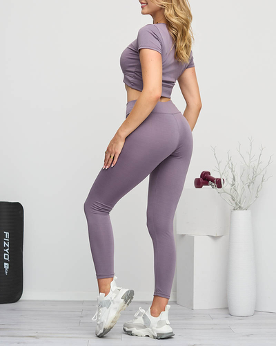 Purple sports set for women - Clothing